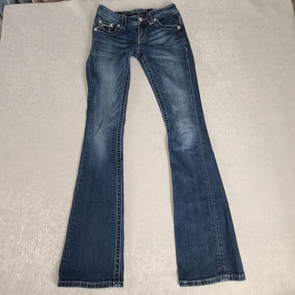 Miss Me JP6215B bootcut women's jeans Size 25 Blingy Y2K Rodeo Country Western - Picture 4 of 11